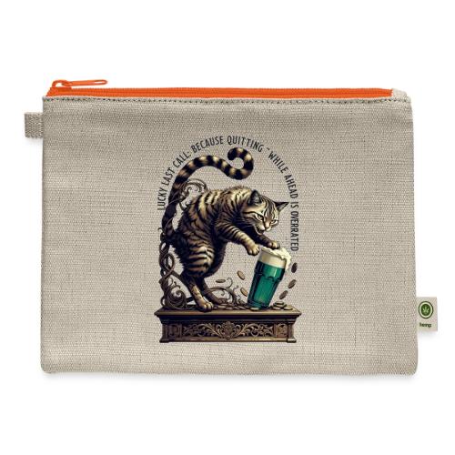 Lucky Last Call Cat Graphic Tee - Hemp Carry All Pouch
