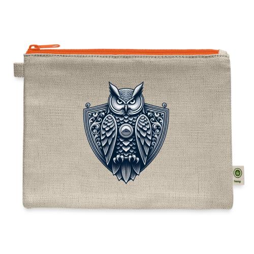 Night Watch Owl T Shirt, Sarcastic Dad Gift - Hemp Carry All Pouch