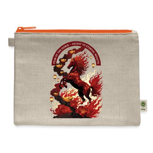 Year of the Horse Rise T Shirt,Lunar New Year Gift - Hemp Carry All Pouch