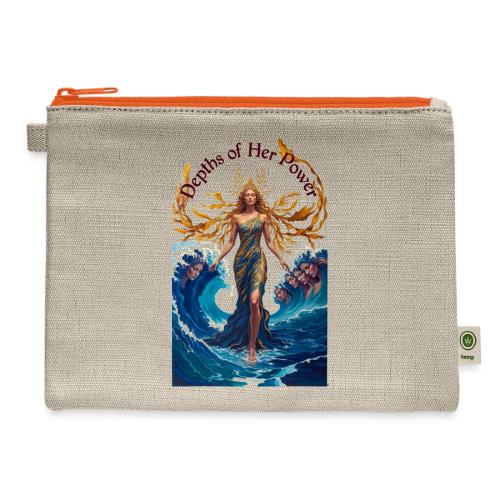 Women’s Day Tidal Sovereign T Shirt, Gift for Wife - Hemp Carry All Pouch