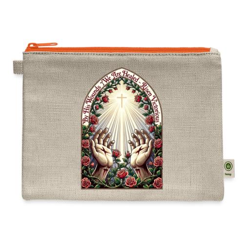 Easter By His Wounds Healed T Shirt, Renewal Gift - Hemp Carry All Pouch