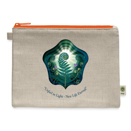 Easter Unfurl in Light Resurrection T Shirt, Gift - Hemp Carry All Pouch