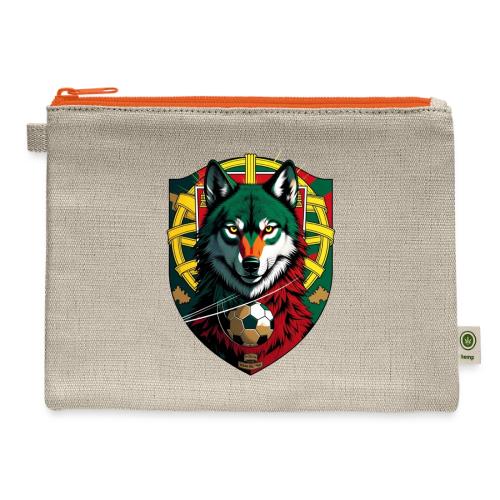 Portugal Iberian Wolf Soccer T Shirt,Football Gift - Hemp Carry All Pouch