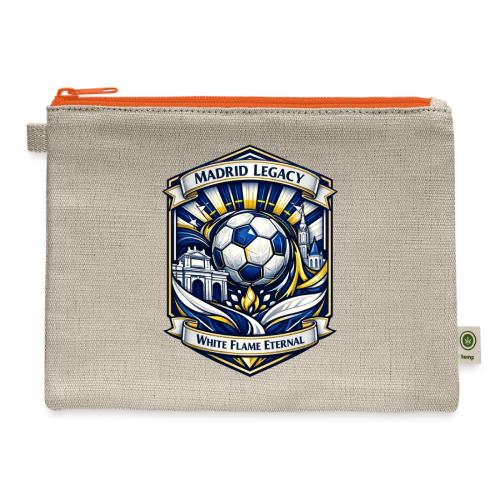 Madrid White Legacy T Shirt, Madrid Fan Gift - Hemp Carry All Pouch