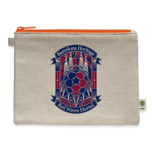 Barcelona Red Heritage T Shirt, Barsa fan Gift - Hemp Carry All Pouch
