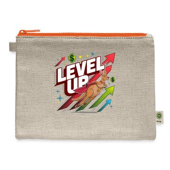 Level Up Design - Hemp Carry All Pouch - natural/orange - Front