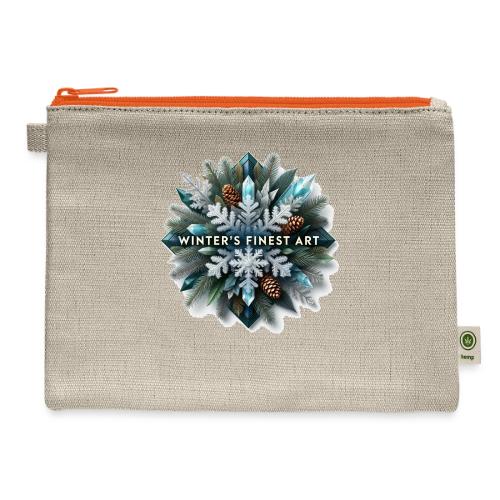 Intricate Frozen Evergreen T-Shirt - Hemp Carry All Pouch