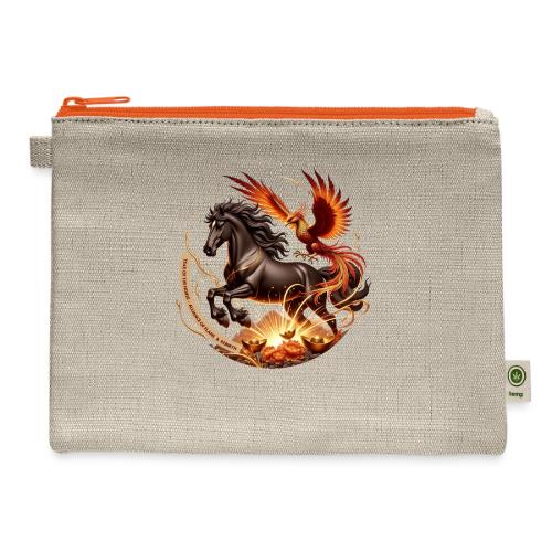 Year of the Horse Phoenix T Shirt, Lunar NY Gift - Hemp Carry All Pouch