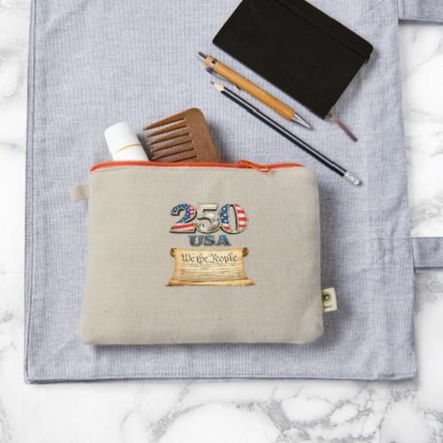 250th anniversary celebration of America - Hemp Carry All Pouch