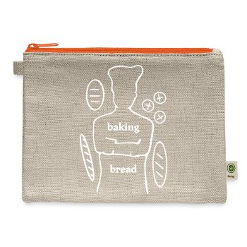 Baking Bread - Hemp Carry All Pouch - natural/orange - Front