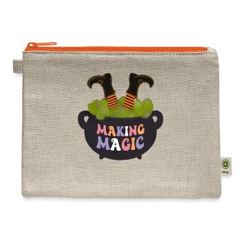 Making magic - Hemp Carry All Pouch - natural/orange - Front