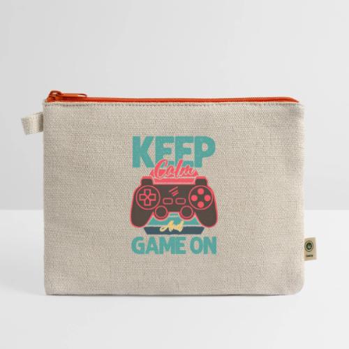 Don't Panic, Just Game On! - Hemp Carry All Pouch