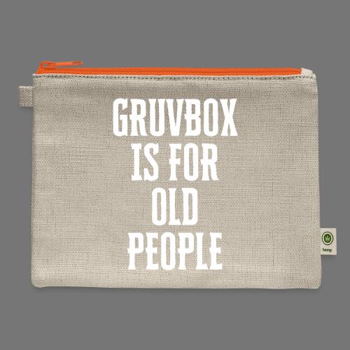 Gruvbox Old People - Hemp Carry All Pouch