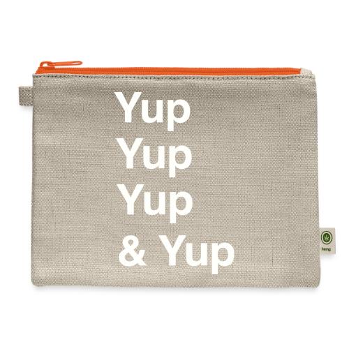 Yup, Yup, Yup & Yup - Hemp Carry All Pouch