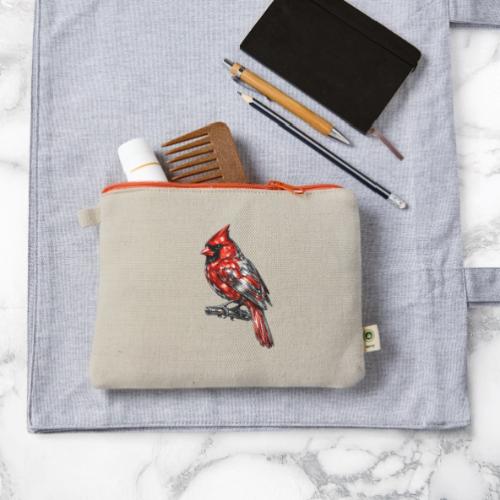 Silver Cardinal - Hemp Carry All Pouch