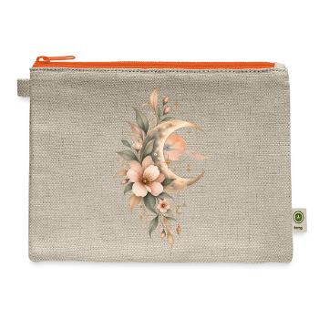 Elegant Mystic Gold Graphic Print - Hemp Carry All Pouch - natural/orange - Front
