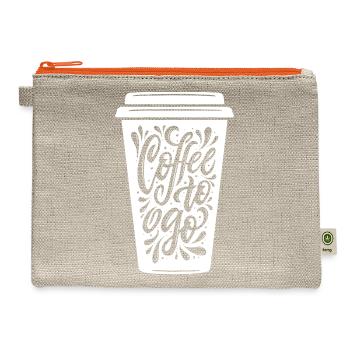 Coffee To Go - Hemp Carry All Pouch - natural/orange - Front