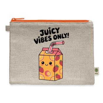 Juicy Vibes Only - Hemp Carry All Pouch - natural/orange - Front