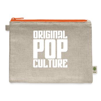 Original Pop Culture - Hemp Carry All Pouch - natural/orange - Front