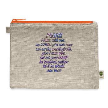 John - Hemp Carry All Pouch - natural/orange - Front