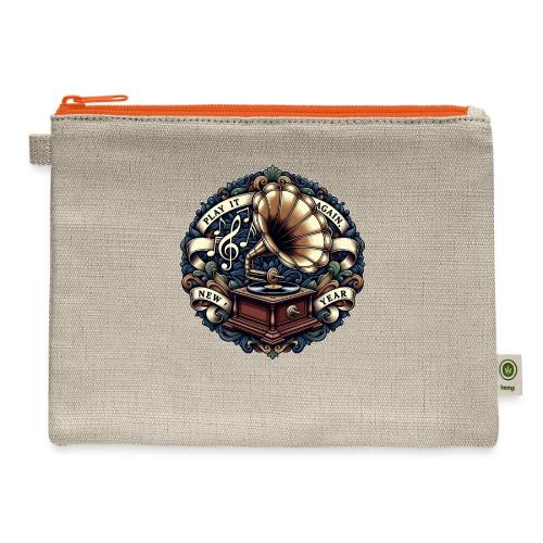 Ornate Phonograph T-Shirt - Hemp Carry All Pouch