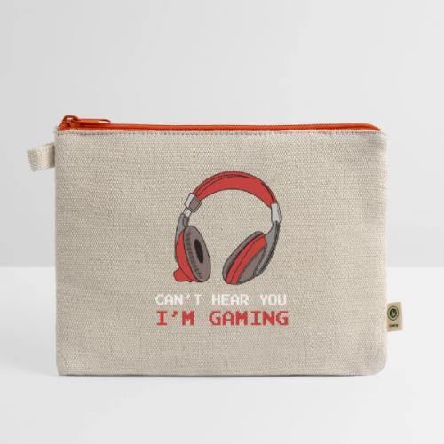 Can't Hear You, I'm Gaming (Headphones) - Hemp Carry All Pouch