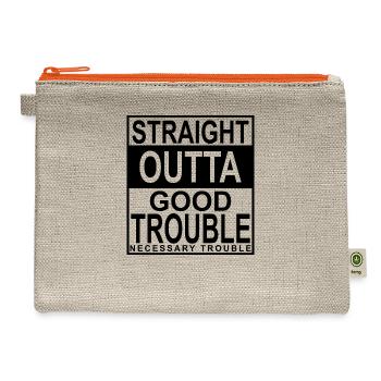 john lewis - Hemp Carry All Pouch - natural/orange - Front