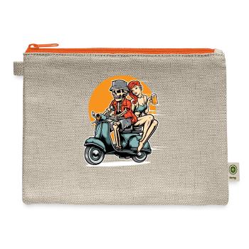 Go Holiday - Hemp Carry All Pouch - natural/orange - Front