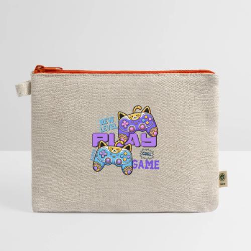 Super Cool Cat Gamer Unlocked - Hemp Carry All Pouch