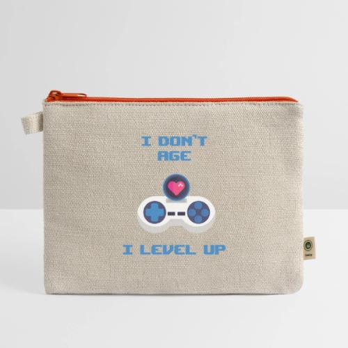 I Don't Age, I Level Up! - Hemp Carry All Pouch