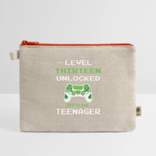 Level Thirteen Unlocked: Official Teenager - Hemp Carry All Pouch