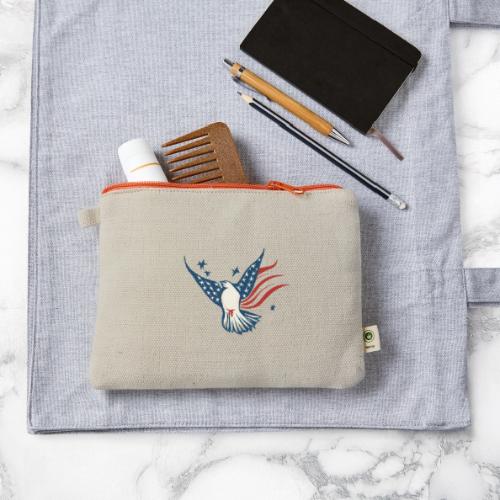 Patriotic Bird - Hemp Carry All Pouch