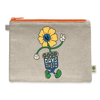 good days - Hemp Carry All Pouch - natural/orange - Front