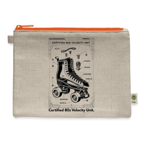 Retro Roller Skate T-Shirt - Hemp Carry All Pouch