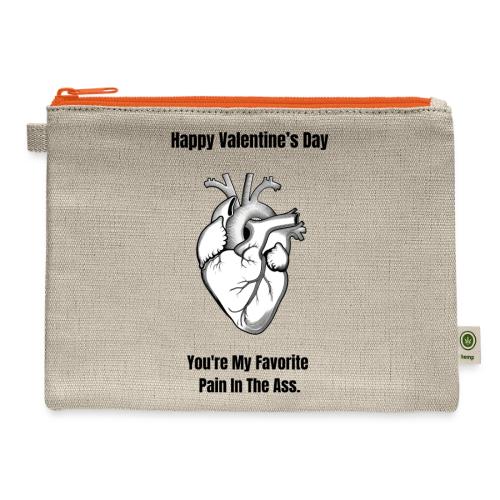 I'm Glad I Swiped Right T-Shirt | Funny Valentine - Hemp Carry All Pouch