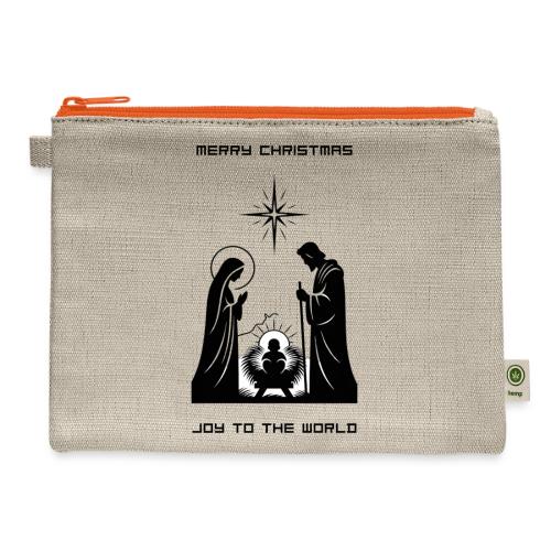 Joy to the World T-Shirt | Minimalist Nativity - Hemp Carry All Pouch