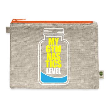 My Gymnastics Level - Hemp Carry All Pouch - natural/orange - Front