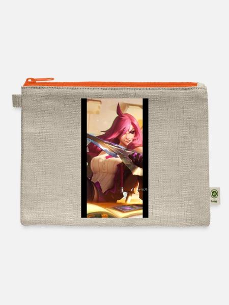 Anime - Hemp Carry All Pouch - natural/orange