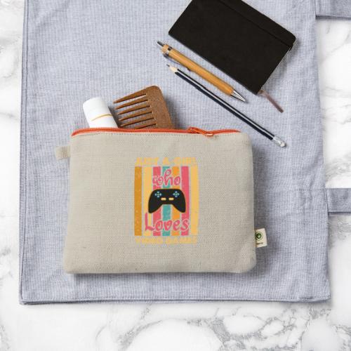 Just A Girl Who Loves Video Games - Hemp Carry All Pouch