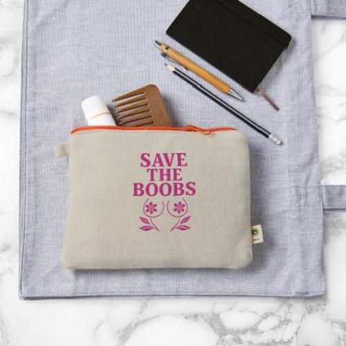 Save the boobs! - Hemp Carry All Pouch