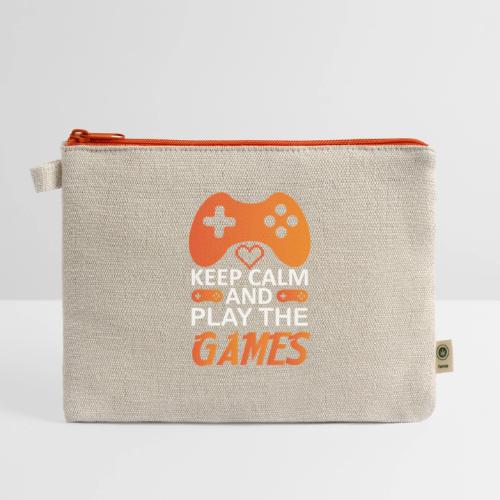 Keep Calm And Play The Games - Hemp Carry All Pouch