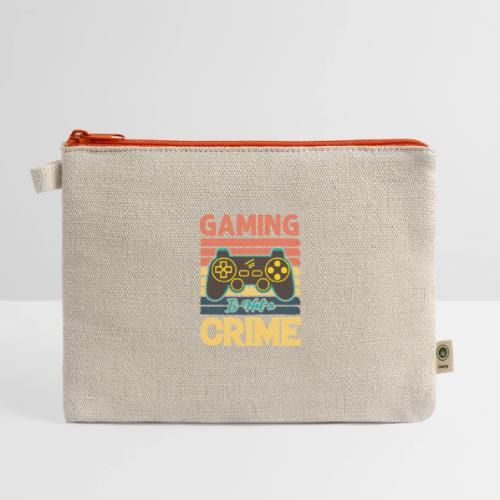 Gaming Is Not A Crime Tee - Hemp Carry All Pouch