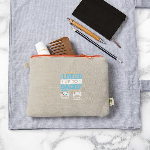 I Leveled Up To Daddy - Hemp Carry All Pouch