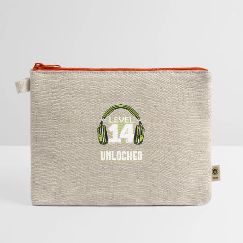 Level 14 Unlocked Tee - Hemp Carry All Pouch