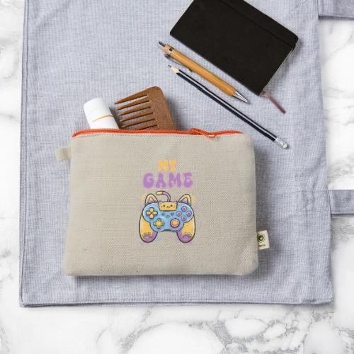 Kawaii Cat Controller - Hemp Carry All Pouch