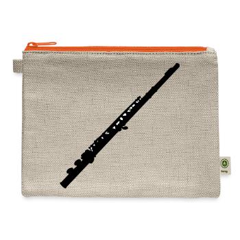 flute - Hemp Carry All Pouch - natural/orange - Front