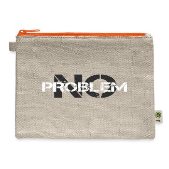 no problem - Hemp Carry All Pouch - natural/orange - Front