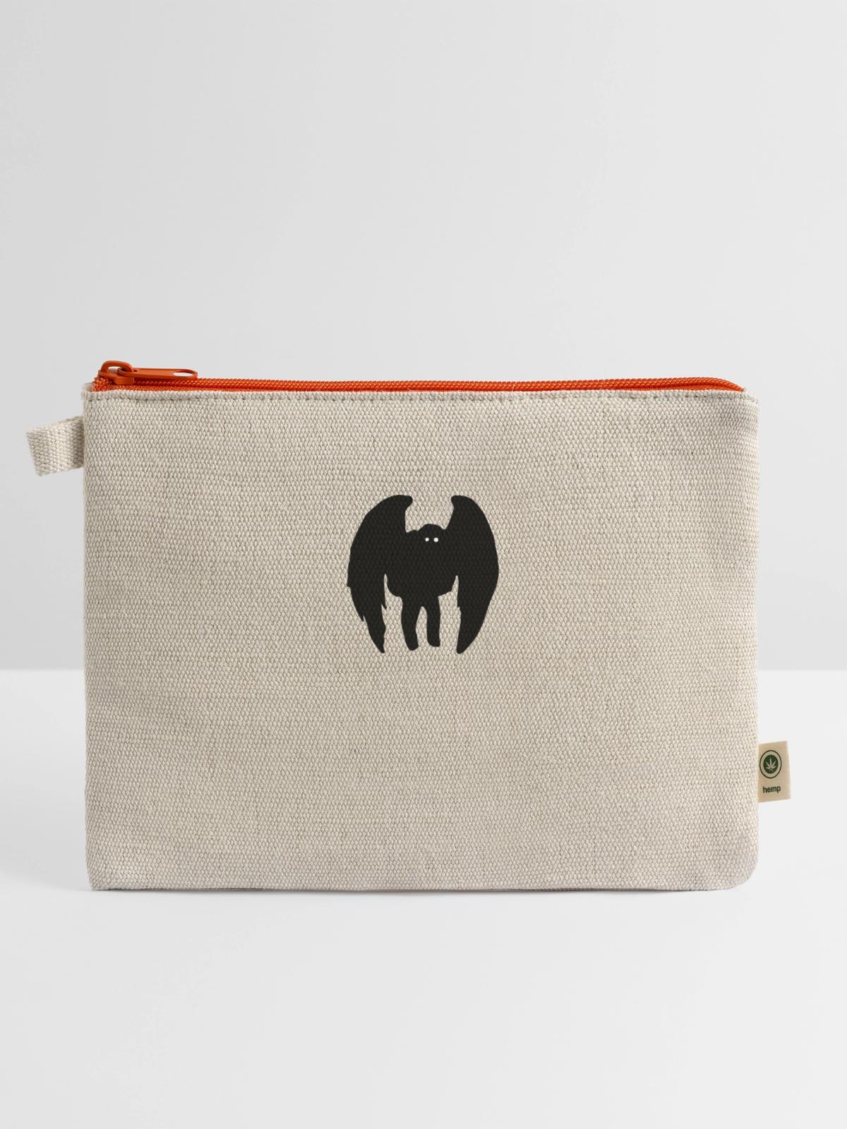 Mothman - Hemp Carry All Pouch - natural/orange - Front
