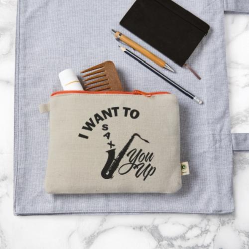I WANT TO SAX YOU UP - Hemp Carry All Pouch