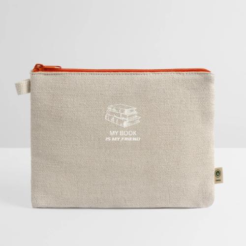 book lover t-shirt, book day shirt, my book is my - Hemp Carry All Pouch